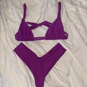 Skatie Vibrant Purple Bikini Set